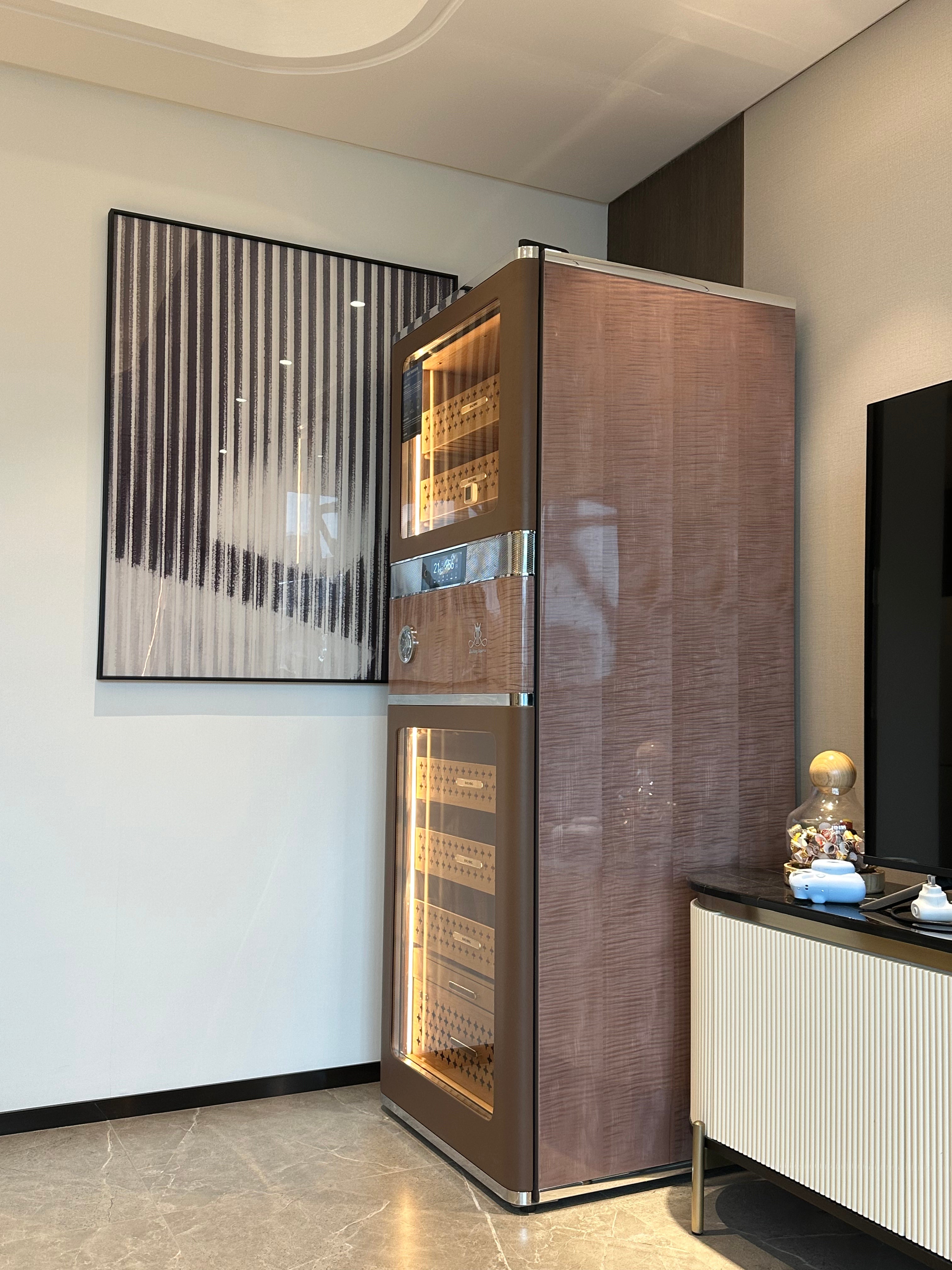 High-end Newest Raching RR980 Electric Cigar Humidor Hold 3000CT Cigars