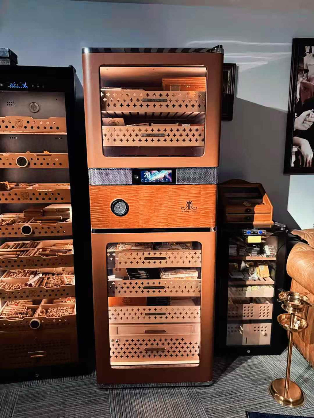 Ready to Ship RR980 Electric Cigar Humidor Hold 3000CT Cigars Max Size For Cigar Shop/lounge/household