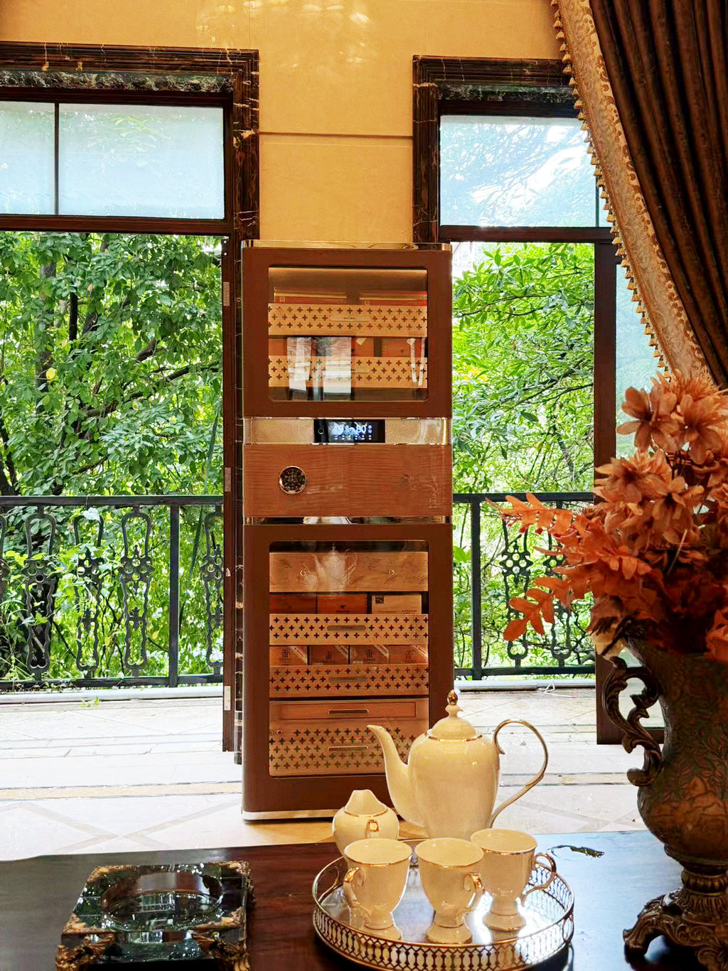 High-end Newest Raching RR980 Electric Cigar Humidor Hold 3000CT Cigars