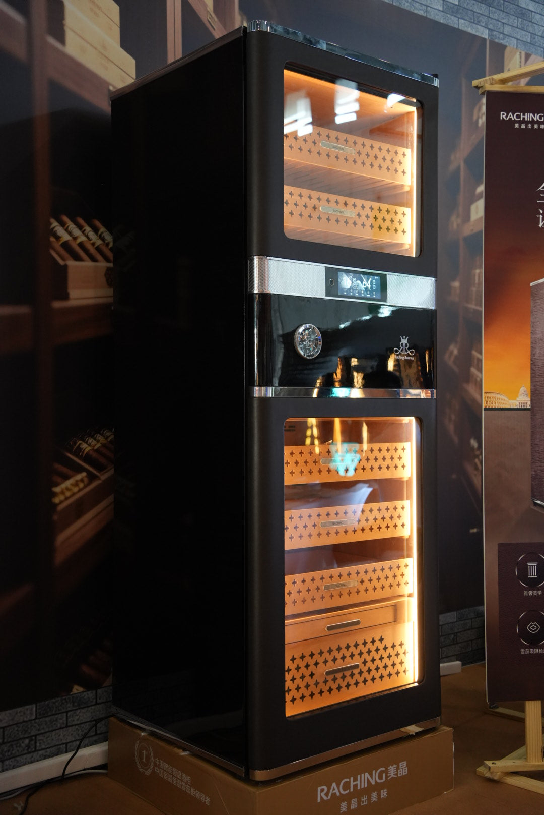 Best Selling Large Size RR980 Electric Cigar Humidor Hold 3000CT Cigars Cigar Cabinet