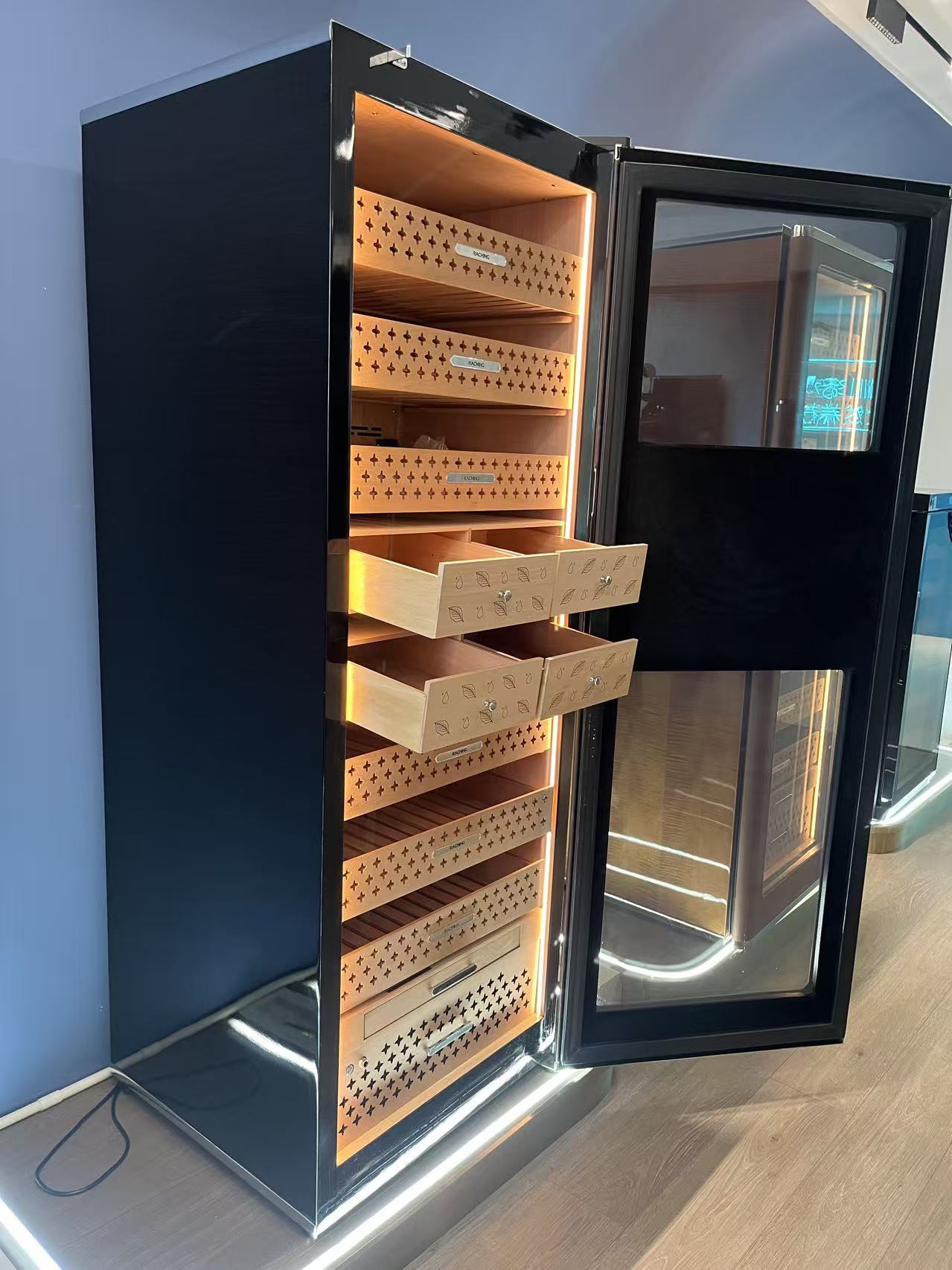 Best Selling Large Size RR980 Electric Cigar Humidor Hold 3000CT Cigars Cigar Cabinet