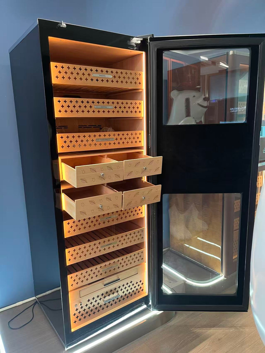 Best Selling Large Size RR980 Electric Cigar Humidor Hold 3000CT Cigars Cigar Cabinet