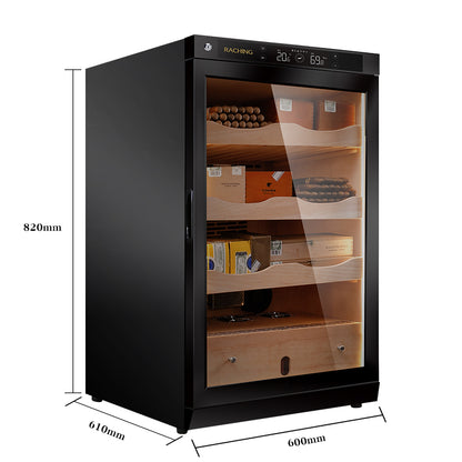Factory Offer Raching C150A Black Electric Cigar Humidor Hold 500ct Cigars Capacity