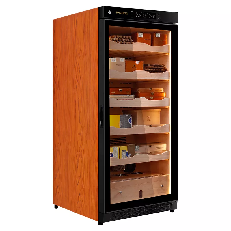 Wholesale Raching C230A Brown Electric Cigar Humidor Hold 1200ct Cigars Capacity