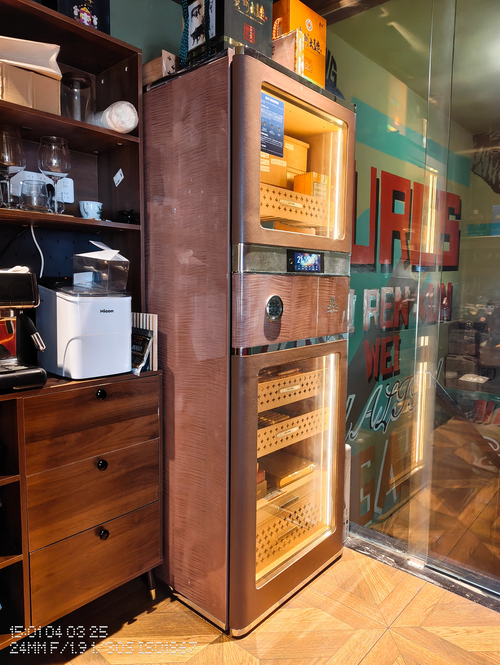 High-end Newest Raching RR980 Electric Cigar Humidor Hold 3000CT Cigars