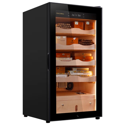 China Factory Offer Raching MA50 Black Electric Cigar Humidor Hold 600ct Cigars