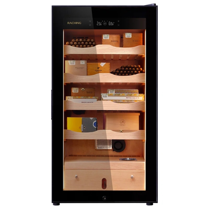 China Factory Offer Raching MA50 Black Electric Cigar Humidor Hold 600ct Cigars