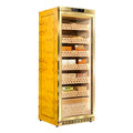Raching MON2800A Gold Electric Cigar Humidor Hold 1500ct Cigars Precise Controlling For Aging