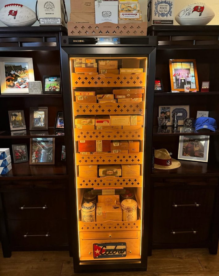 Ready to Ship Raching Big MON3800A Black Electric Cigar Humidor Hold 1800ct Cigars