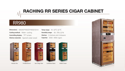 Best Selling Large Size RR980 Electric Cigar Humidor Hold 3000CT Cigars Cigar Cabinet